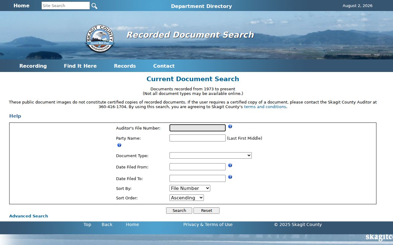 Mount Vernon people search through Skagit recorded documents
