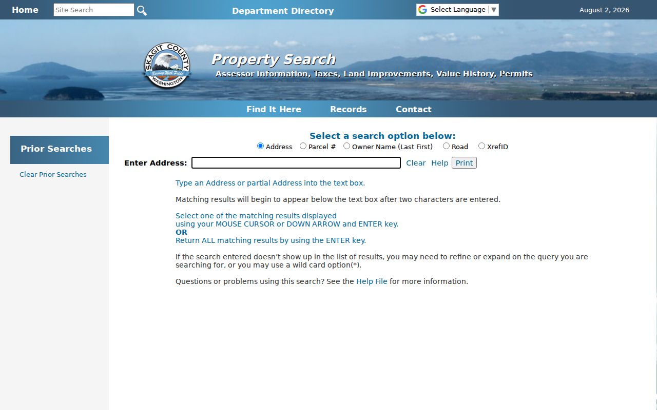 Mount Vernon people search with Skagit County Property One Stop
