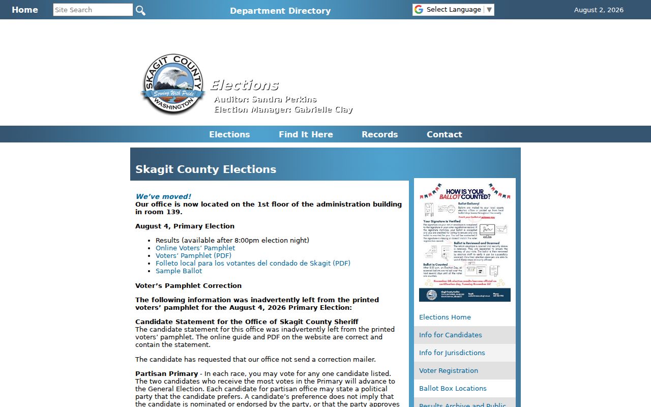 Skagit Elections help for Mount Vernon voter registration
