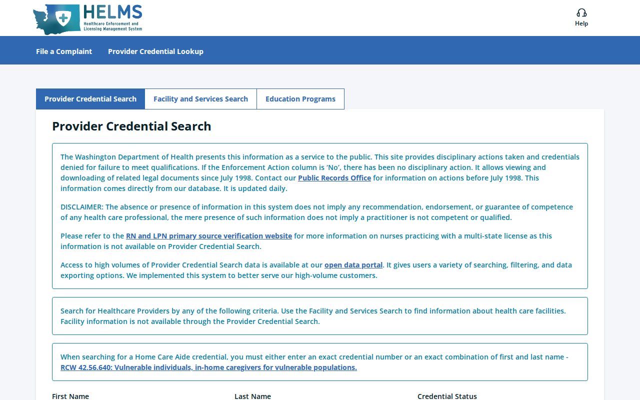 Mount Vernon people directories professional credential search